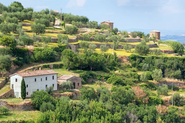 Het pittoreske Toscaanse platteland — Stockfoto