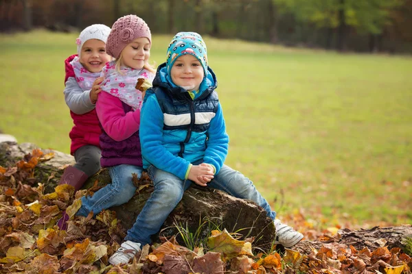 Bambini al gioco nel parco — Foto Stock