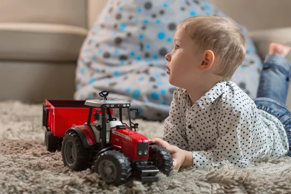 Little boy at home in game — Stock Photo, Image