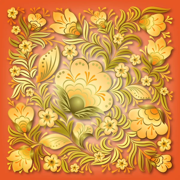 Abstrakter sommerlicher Blumenschmuck — Stockvektor