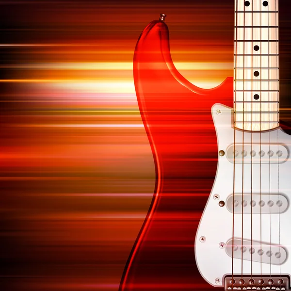 Abstraktní grunge pozadí s elektrická kytara — Stockový vektor