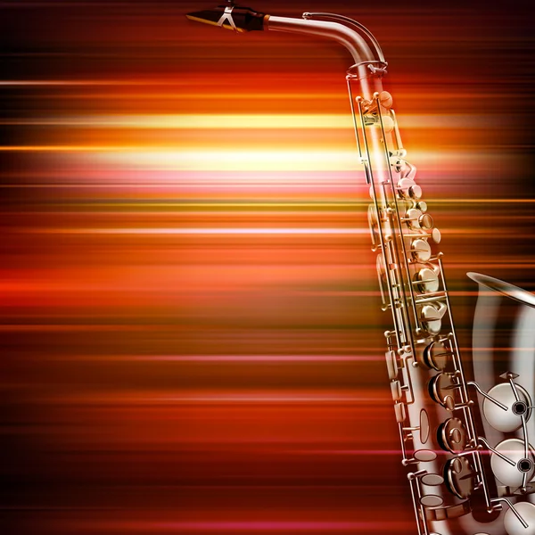 Abstrakt grunge piano bakgrund med saxofon — Stock vektor