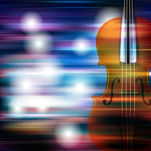 Абстрактний гранжевий музичний фон зі скрипкою — стоковий вектор