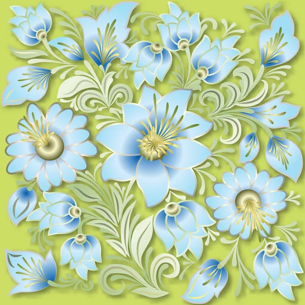 Ornement floral vintage abstrait — Image vectorielle