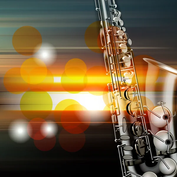 Abstrato grunge piano fundo com saxofone —  Vetores de Stock