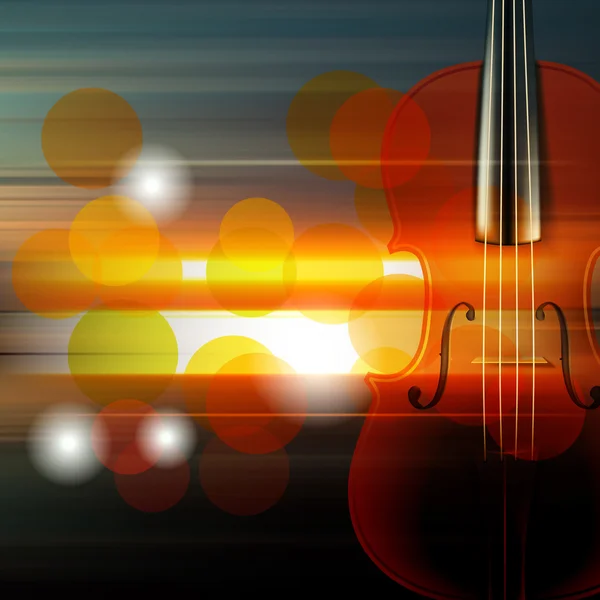 ヴァイオリンと抽象的なグランジ音楽背景 — ストックベクタ