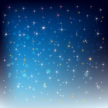 kar taneleri ve yıldız soyut kutlama arka plan