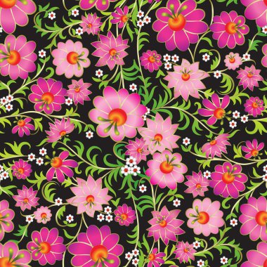 soyut sorunsuz bahar çiçek süsleme