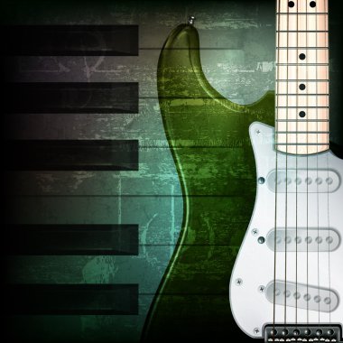 elektro gitar ile soyut grunge arka plan