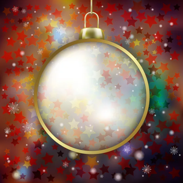 Fondo abstracto con decoraciones de Navidad — Archivo Imágenes Vectoriales