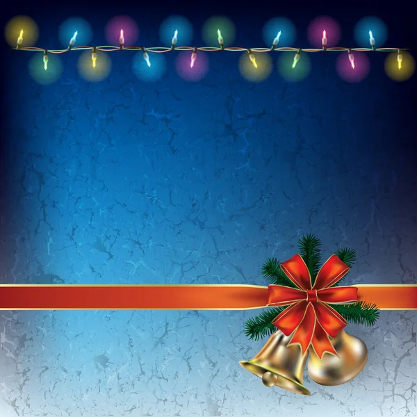 Abstract background with Christmas lights — Stock Vector