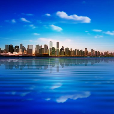 Vancouver silueti ile arka plan