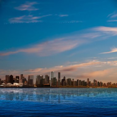 Vancouver silueti ile arka plan