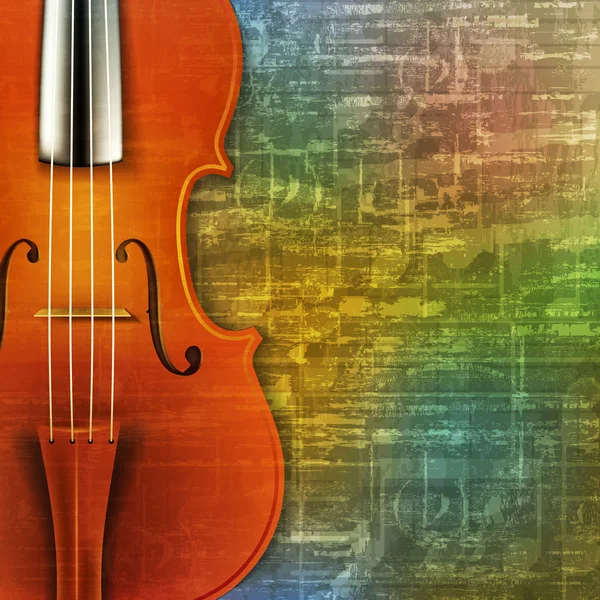 Abstrato grunge fundo com violino — Vetor de Stock