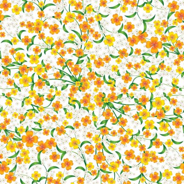 siyah soyut çiçek süsleme