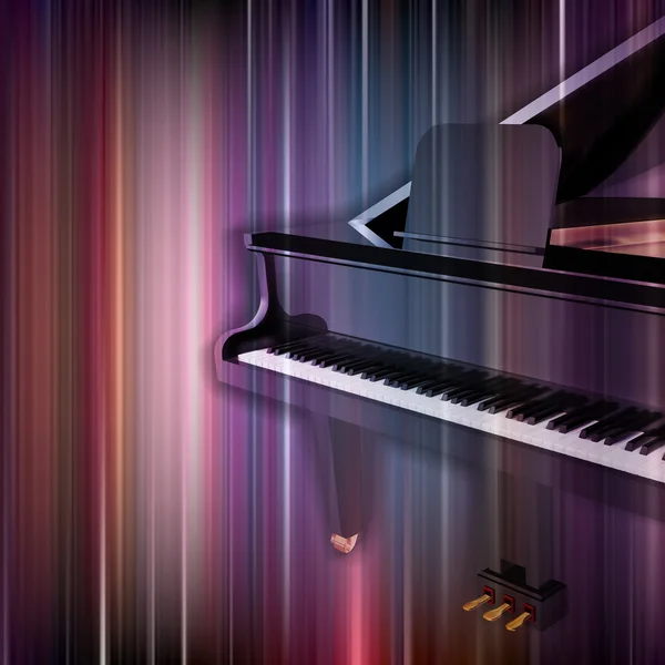 抽象的なグランジのグランド ピアノのピアノの背景 — ストックベクタ