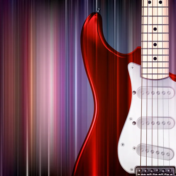 Astratto sfondo grunge con chitarra elettrica — Vettoriale Stock
