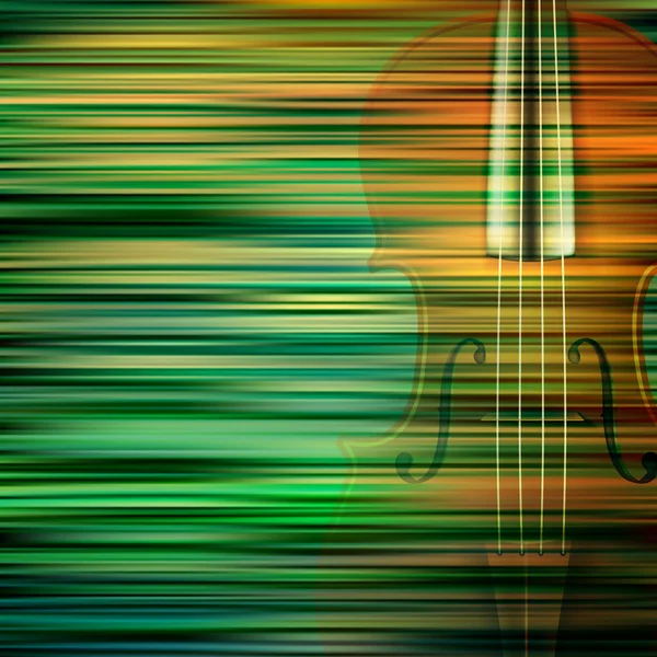 Abstrakte Grunge-Musik mit Geige — Stockvektor