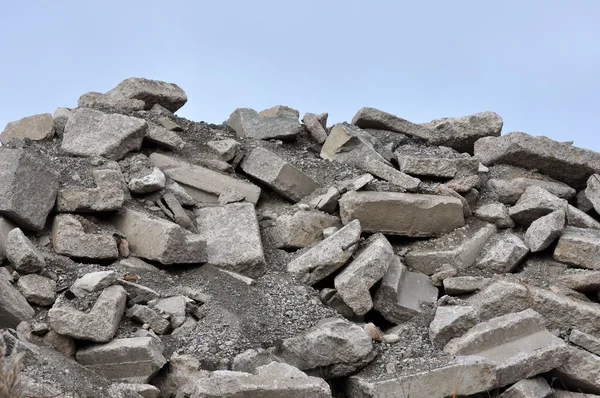 Rubble From a Demolished Building — Stock Photo, Image