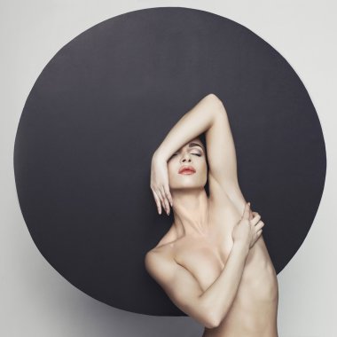 çıplak zarif kadın