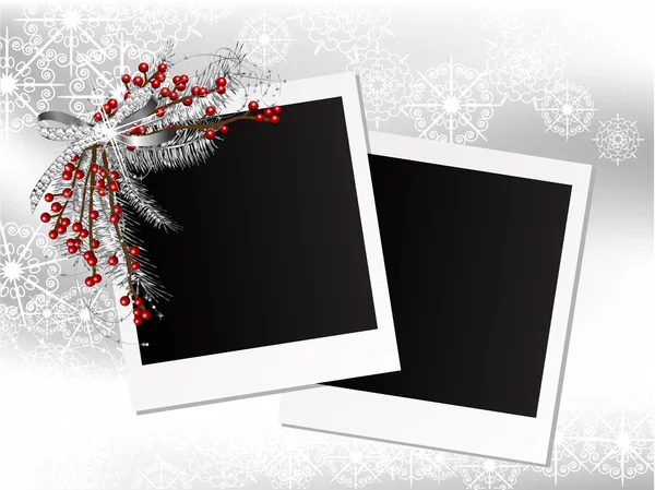 Kerstmis fotoframes — Stockvector