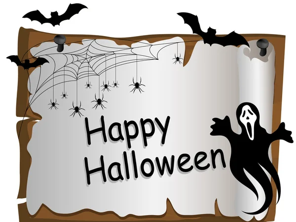 Carte Halloween — Image vectorielle