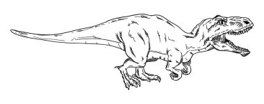 dinozor, arka plan üzerinde izole