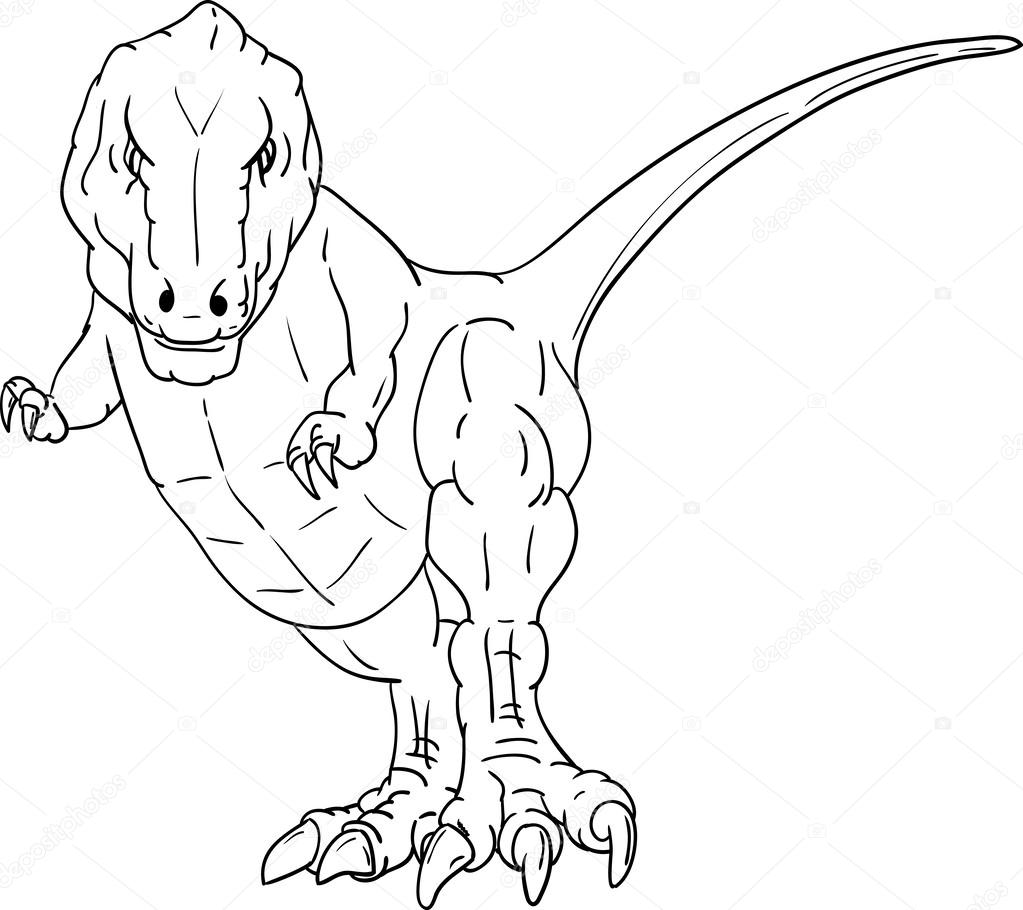 T Rex Stock Vector C Pavelmidi 52264589