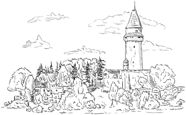 Château Stramberk — Image vectorielle