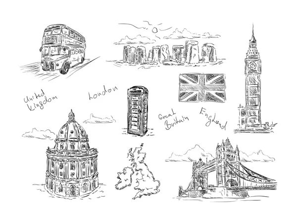 Et fragmento de Inglaterra — Vector de stock