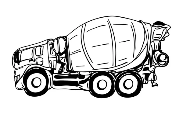 Camion d'agitation — Image vectorielle