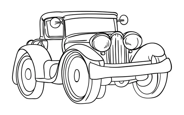 Old car vector  vector — Stock Vector