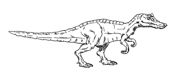 Dinosaur isolated on background — Stock Vector