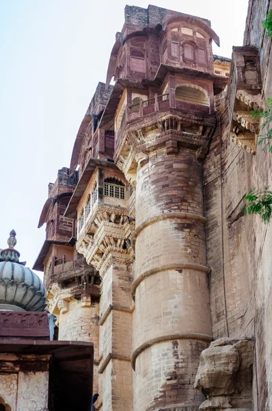 Olika delar av Mehrangarh Fort, Rajasthan, Jodhpur, India — Stockfoto