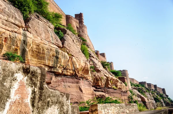 Verschillende delen van Mehrangarh Fort, Rajasthan, Jodhpur, India — Stockfoto