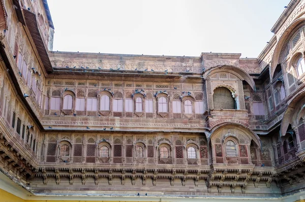 Verschillende delen van Mehrangarh Fort, Rajasthan, Jodhpur, India — Stockfoto