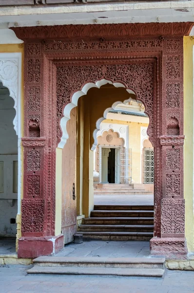 Deuropening van Mehrangarh Fort, Jodhpur, Rajasthan, India — Stockfoto