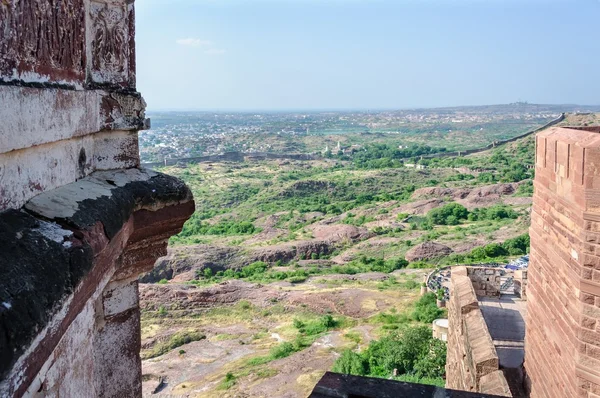 Gród w Jodhpur od Twierdza Mehrangarh — Zdjęcie stockowe