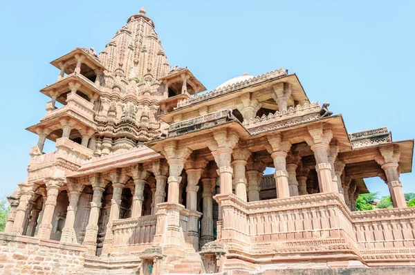 Ancient rock curved temples of Hindu Gods and goddess of Indian Subcontinent — Stock Photo, Image