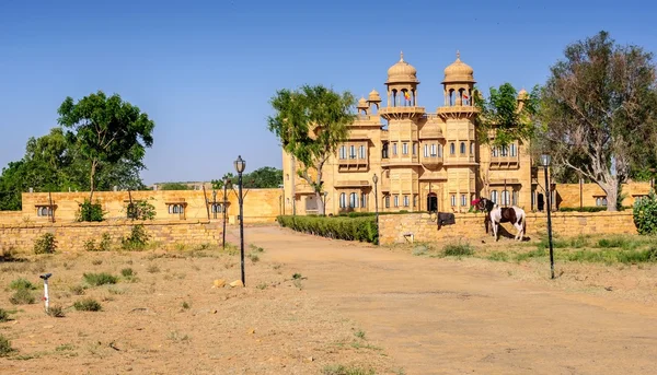 Externa vyn av en Palace i Jaisalmer, Rajasthan, — Stockfoto