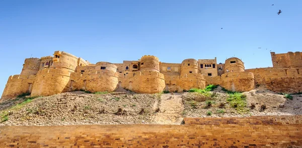Panoramautsikt över gyllene Fort i Jaisalmer, Rajasthan Indien — Stockfoto
