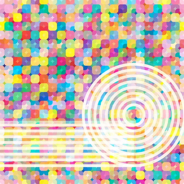 Багатобарвний абстрактний яскравий фон з квадратами. Елементи для дизайну . — стоковий вектор