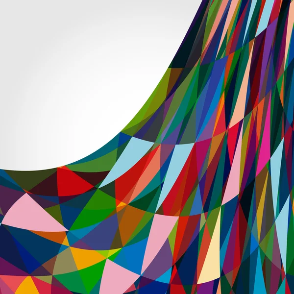 Mehrfarbige abstrakte helle Hintergrund mit Dreiecken. — Stockvektor
