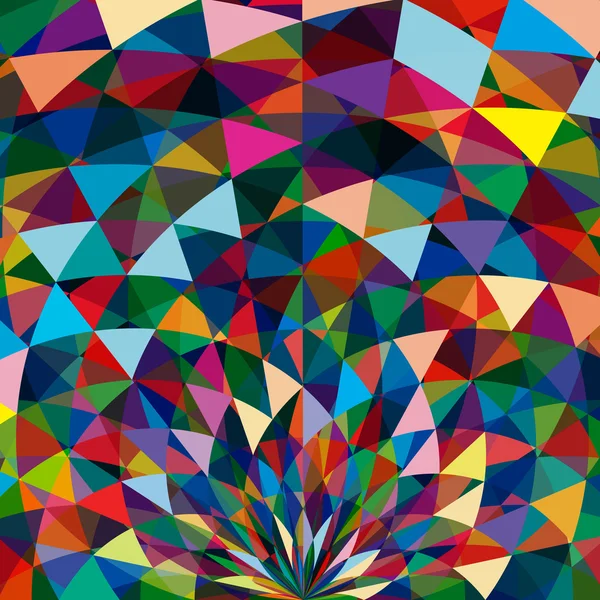 Multicolor abstract bright background with triangles elements. — Stock Vector