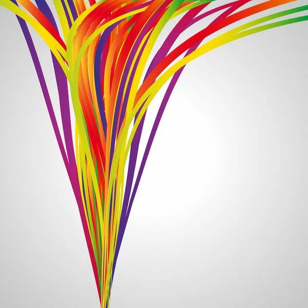 Vågorna linjer. Multicolor abstrakta ljus bakgrund. — Stock vektor