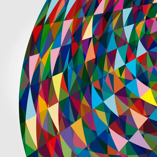 Mehrfarbige abstrakte helle Hintergrund mit Dreiecken. — Stockvektor