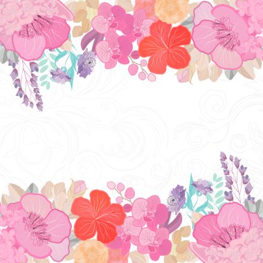 Suluboya çiçek arka plan renkleri. Bahar doğa tasarımı.