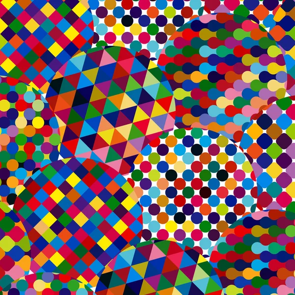 Fondo abstracto con círculos de mosaico brillantes . — Archivo Imágenes Vectoriales