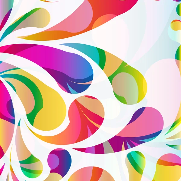 Fondo abstracto colorido arco-gota. Vector. — Vector de stock