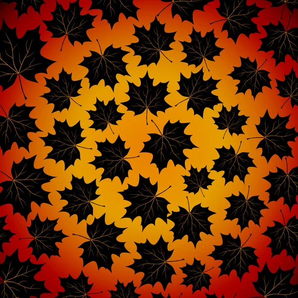 Осенний фон с кленовыми листьями . — стоковый вектор